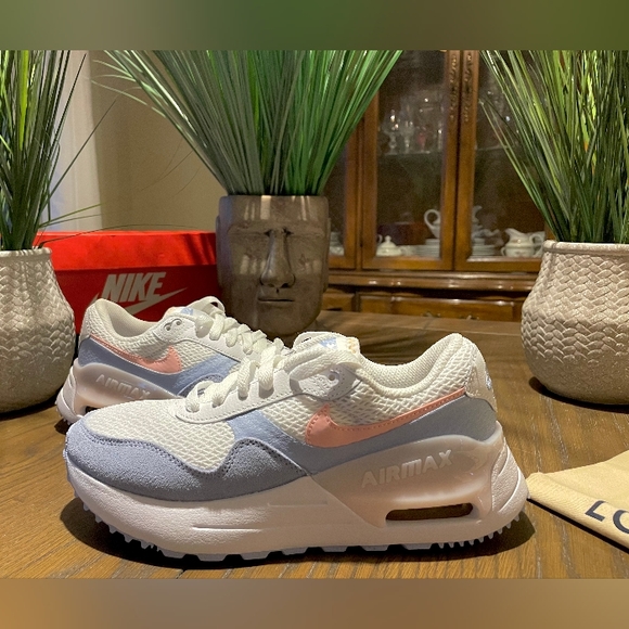 Nike Shoes - Nike Air Max System White / Cobalt Bliss / Pearl  Pink Bloom Size 7.5 WMNS